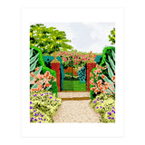 Gated Garden, Nature Landscape Painting (Print Only) thumbnail