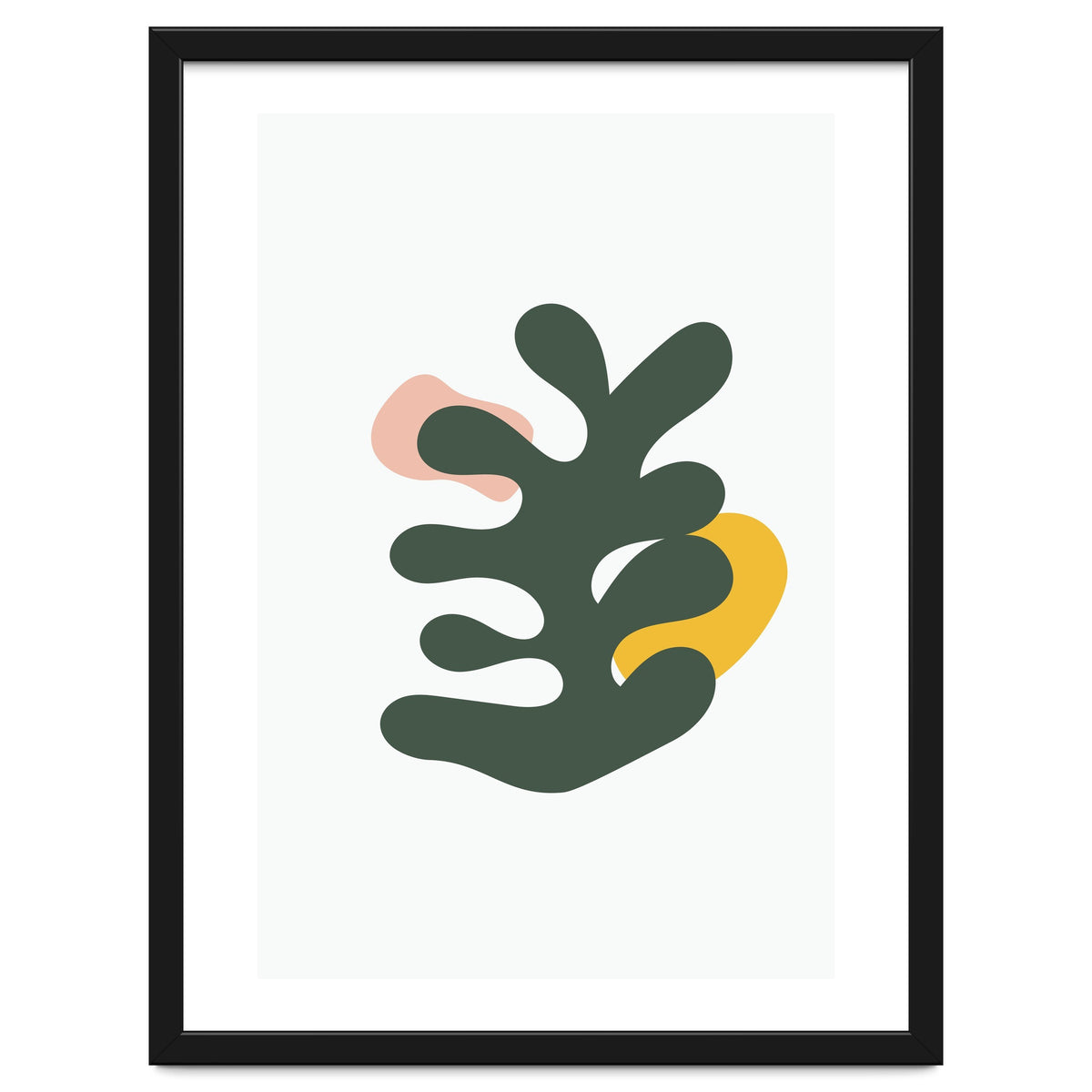 Botanical Mid Century Geometric Art