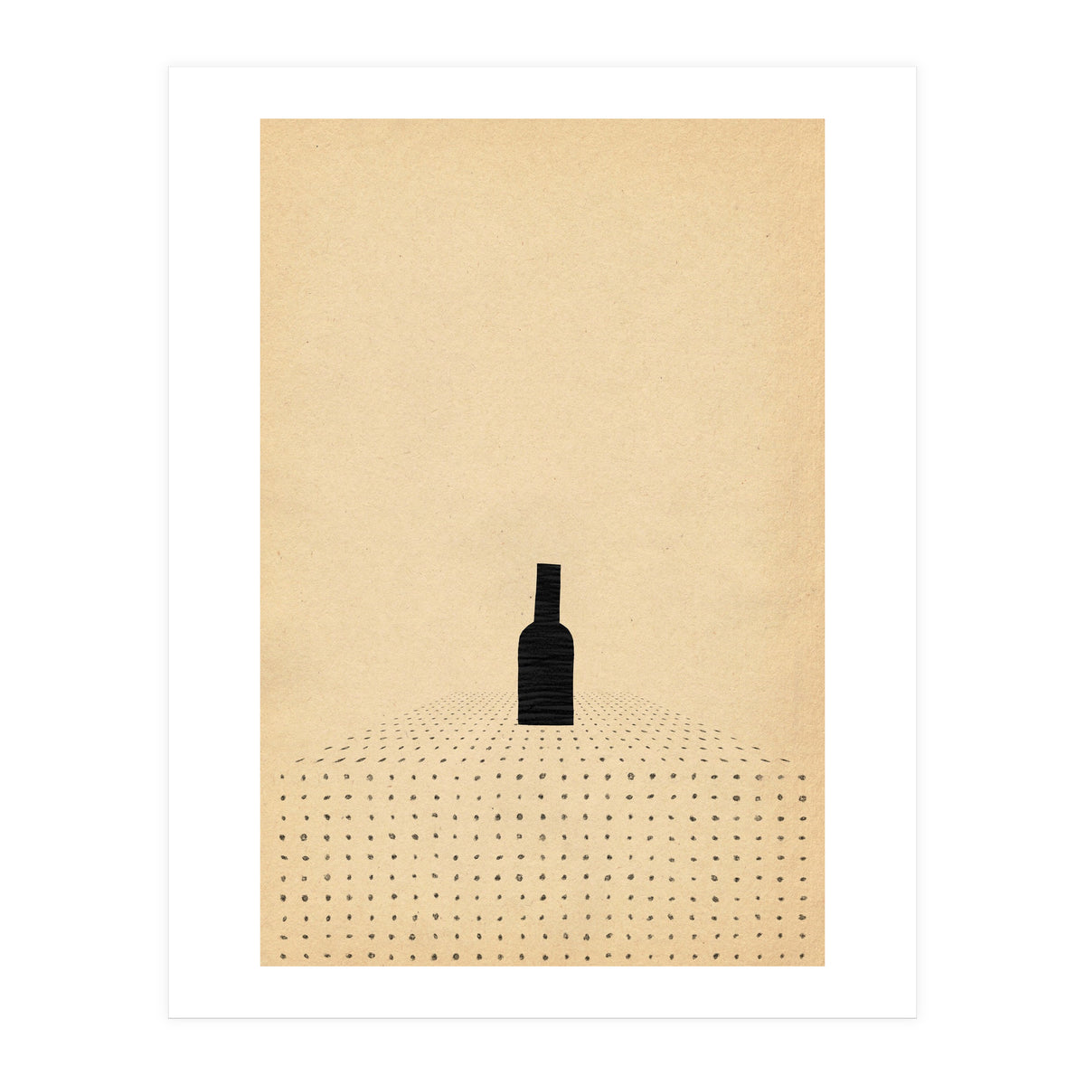 Wine bottle on the table (Print Only)