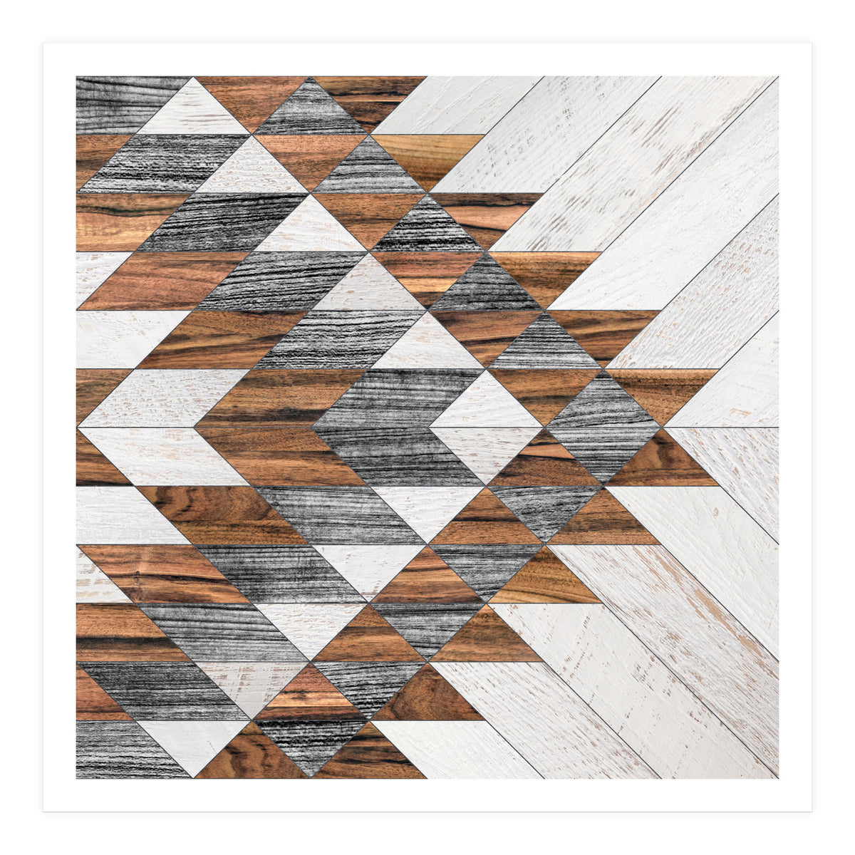 Urban Tribal Pattern No.12 - Aztec - Wood (Print Only)