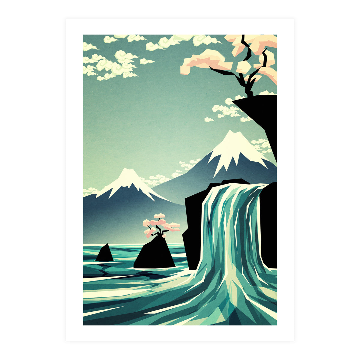 Waterfall Blossom Dream (Print Only)