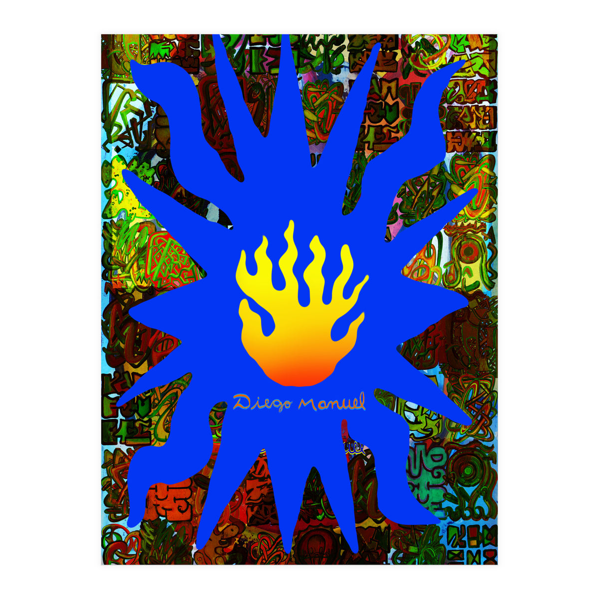 Fuego Y Graffiti 64 (Print Only)