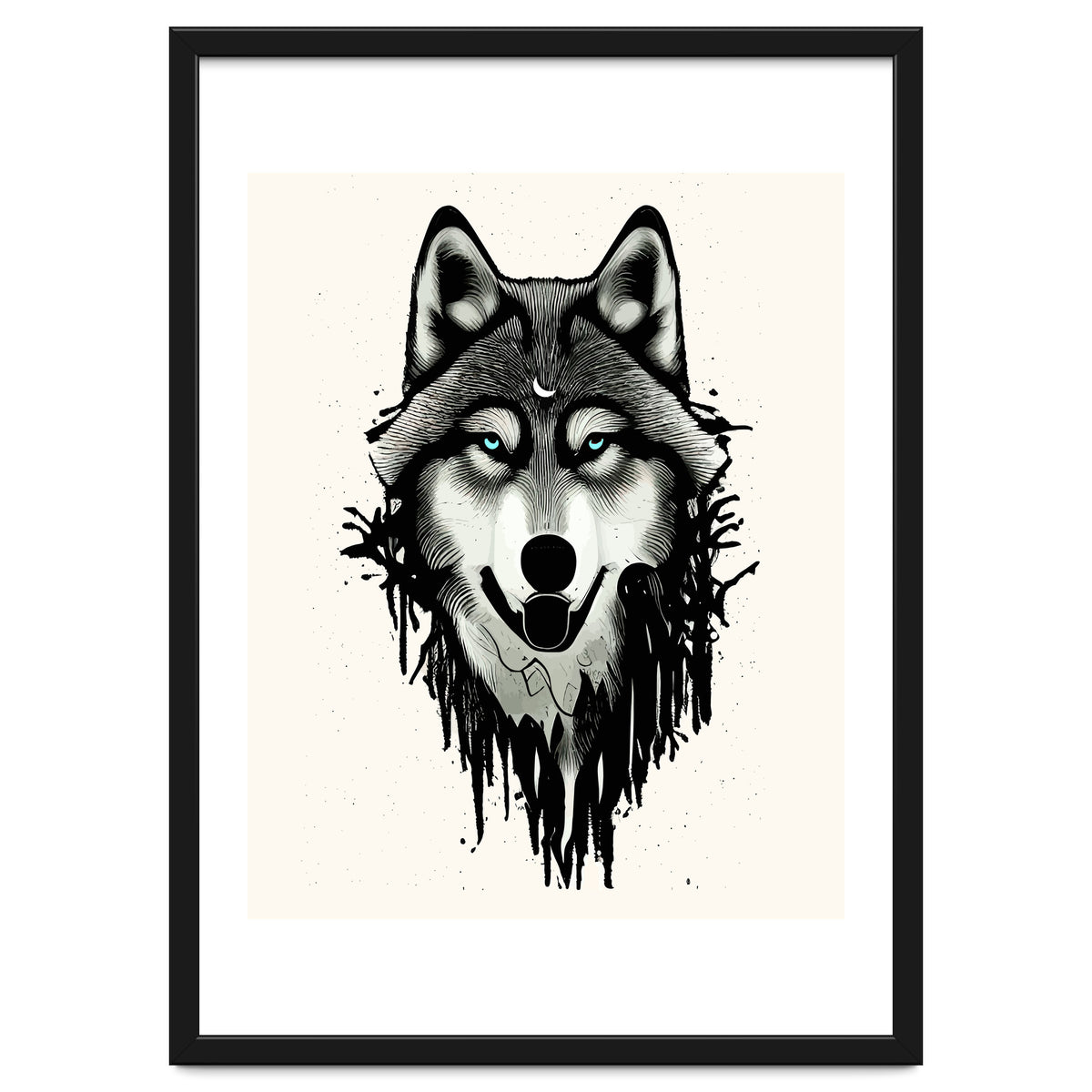 Wicked Soul, Werewolf Wolf Wild Animals Sketch, Wildlife Drawing Line Art, Wild Eclectic Dark Moon