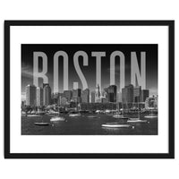 BOSTON Skyline | Monochrome