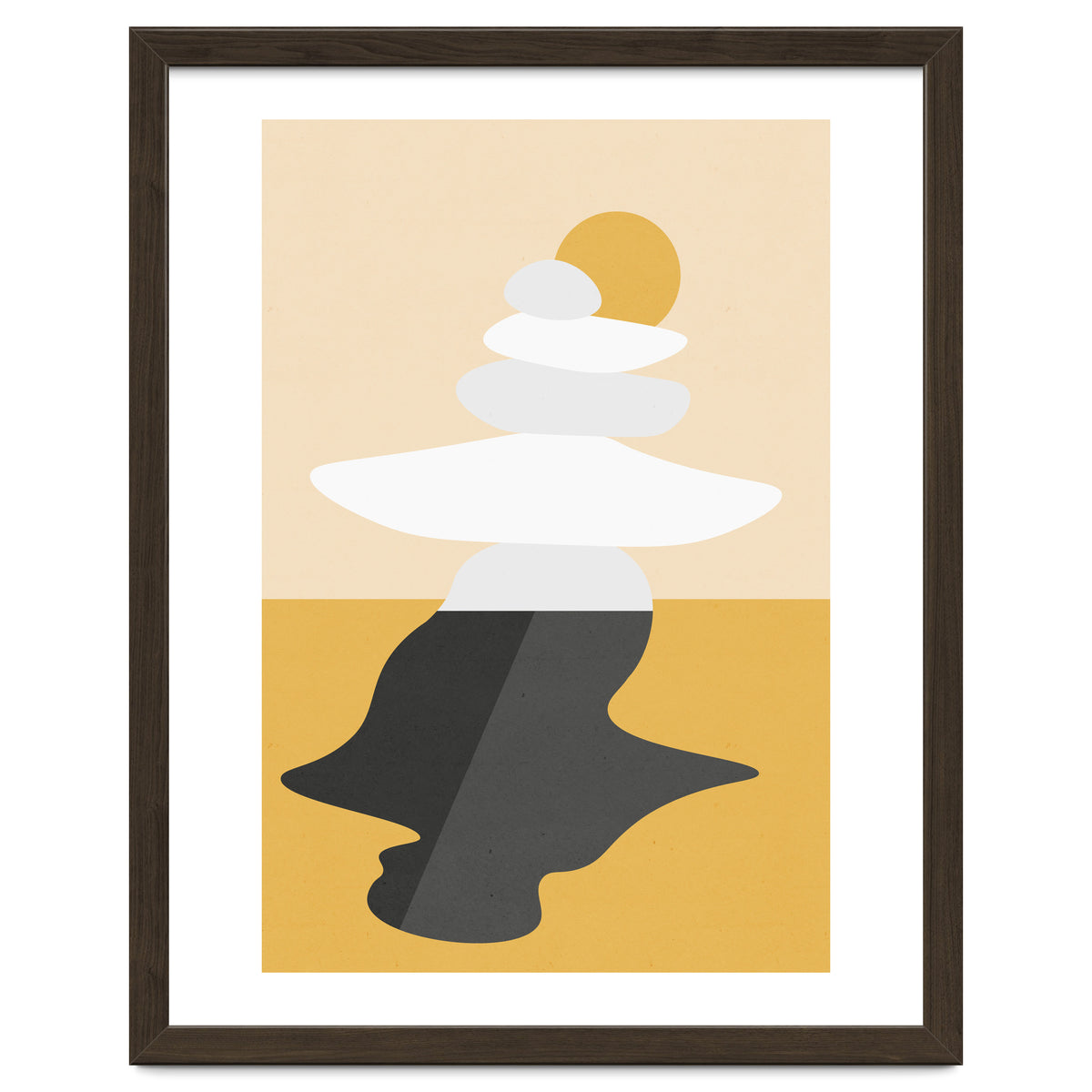 Abstract Cairn - Golden Desert