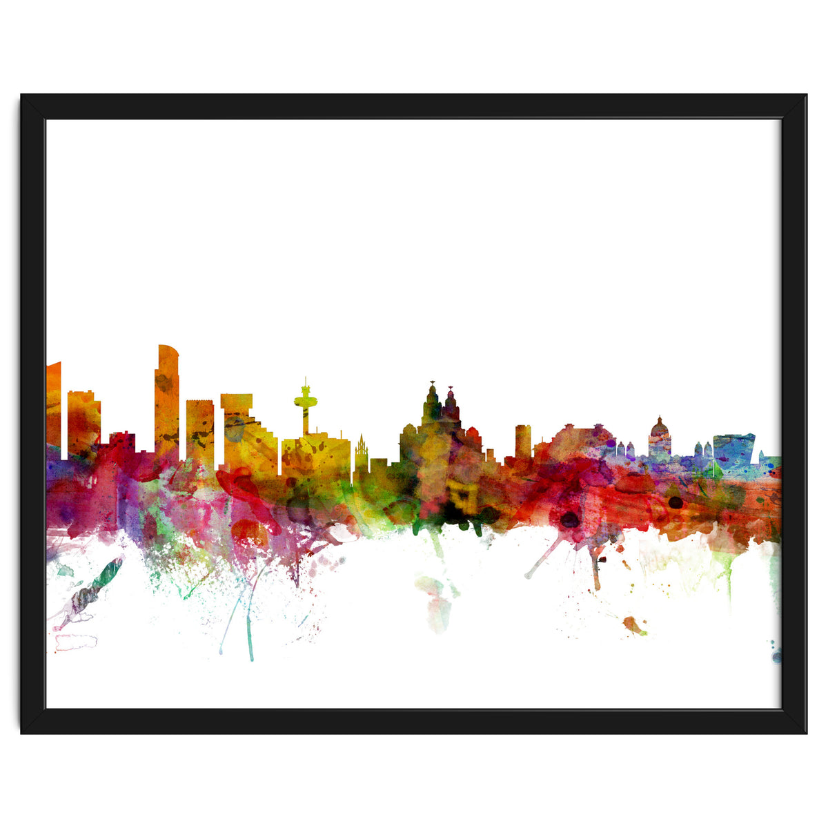 Liverpool England Skyline