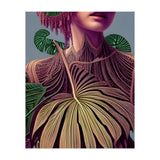 Woman in Monstera Deliciosa Leaves (Print Only) thumbnail