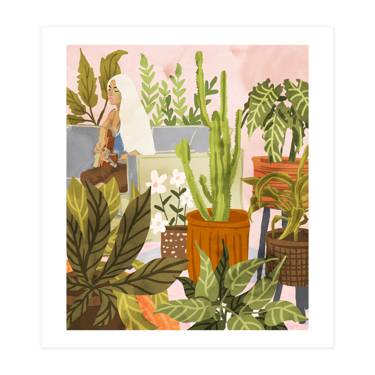 Playing For My Plants (Print Only)