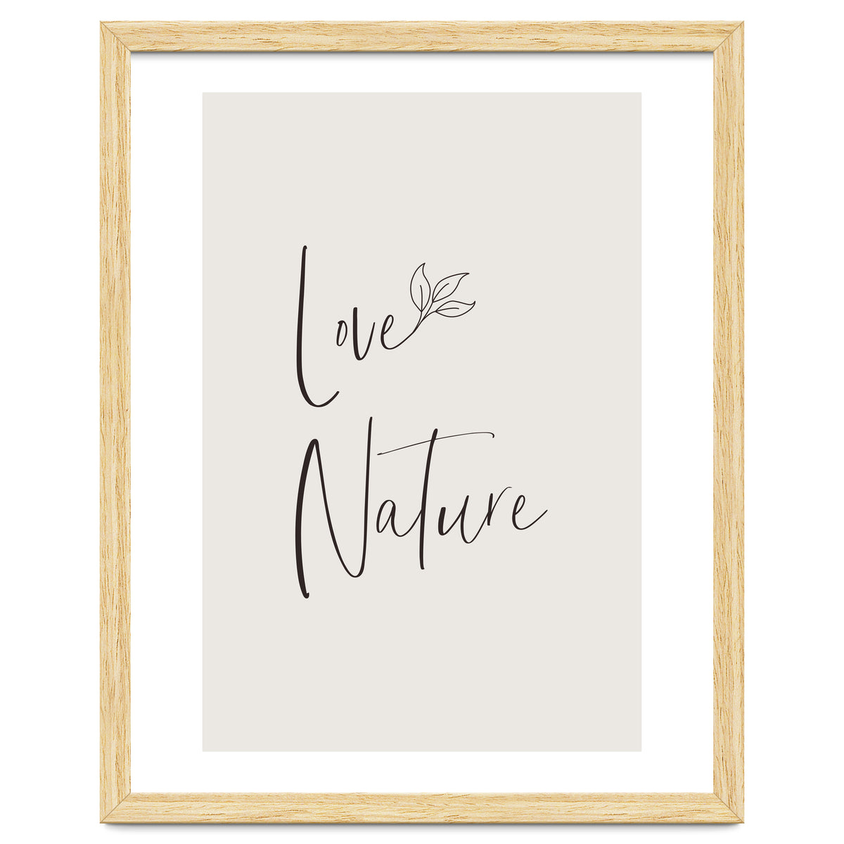 Love nature - minimalist