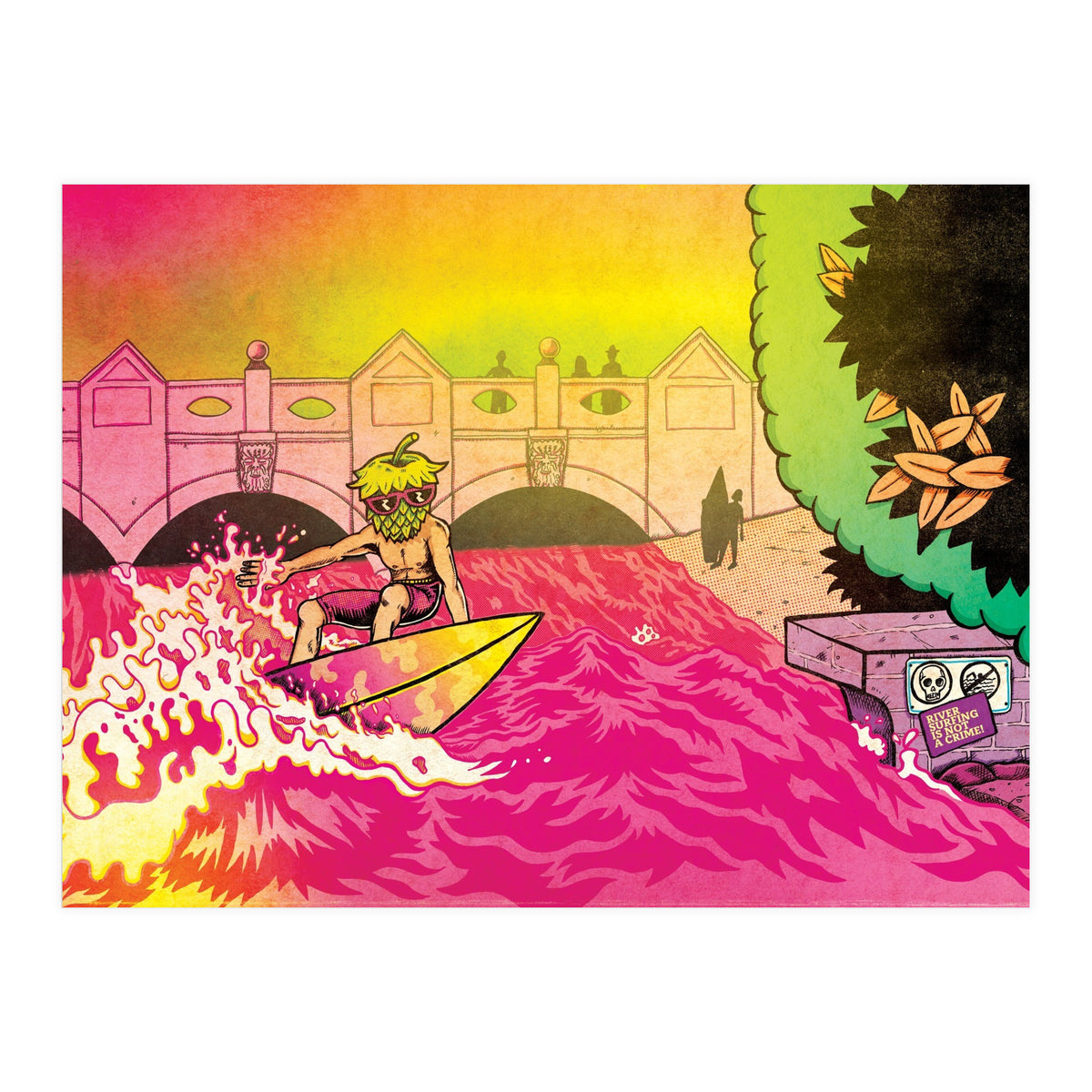 River Surfing is Not a Crime! - Hammerton Brewery - Korrekt Hefeweizen 5.1% ABV (Print Only)