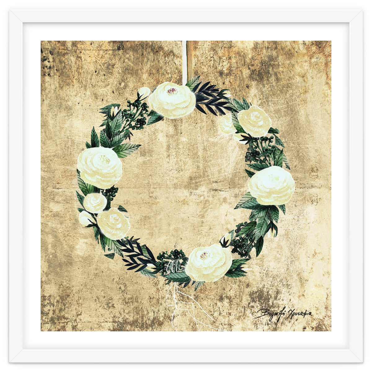 Wreath #White Flowers #Royal collection