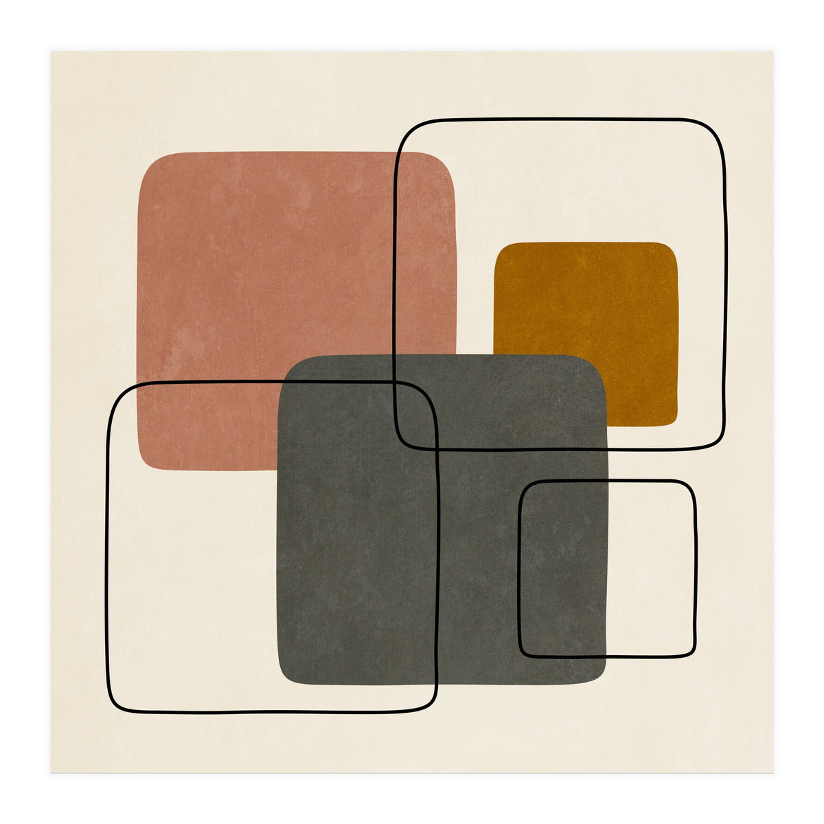 SQUARE SHAPES - 01 (Print Only)