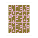 Pink Retro Circles Pattern (Print Only) thumbnail