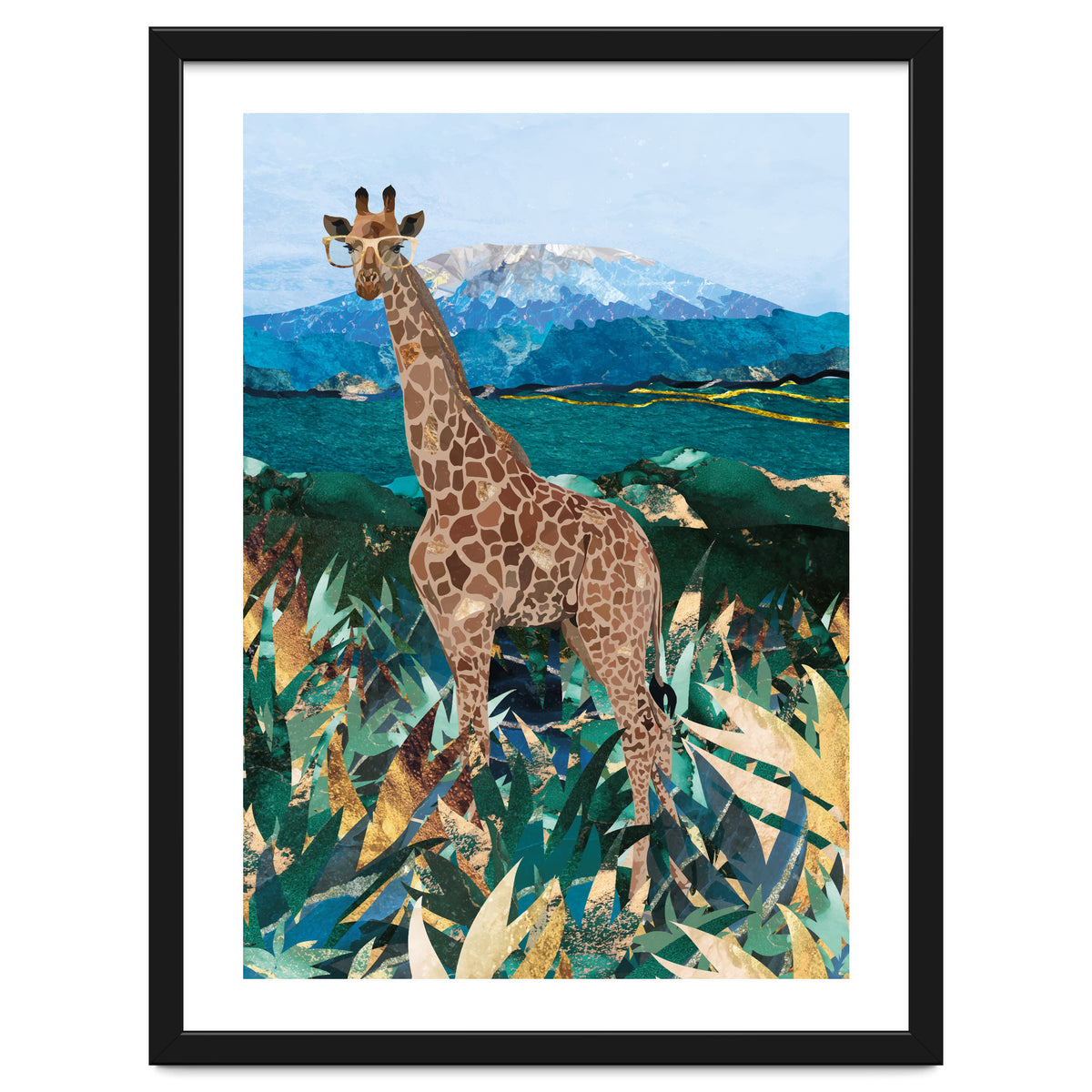 Giraffe in the tropical savanna