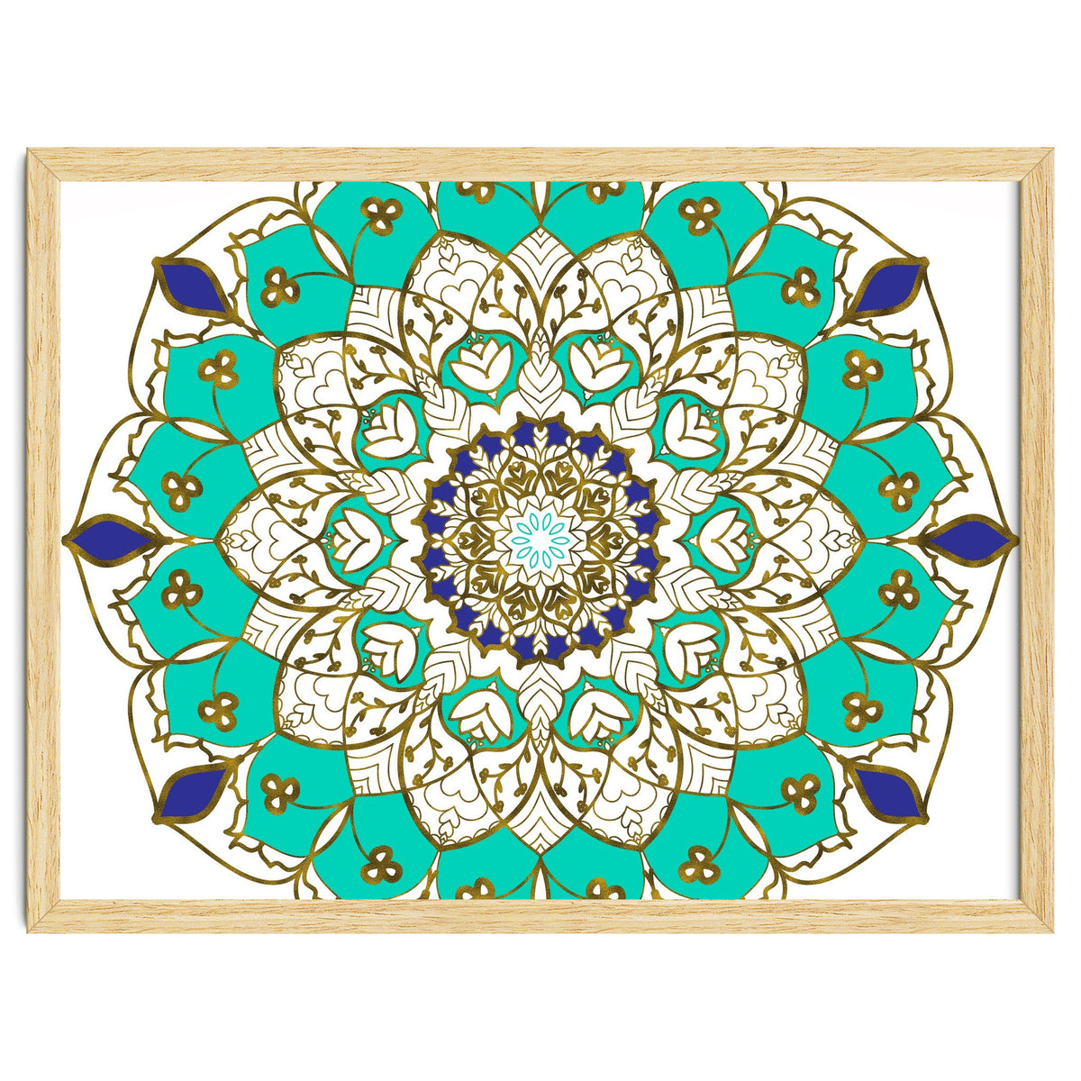 Blue and Gold Mandala