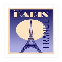 Paris France Travel Poster  (Print Only)