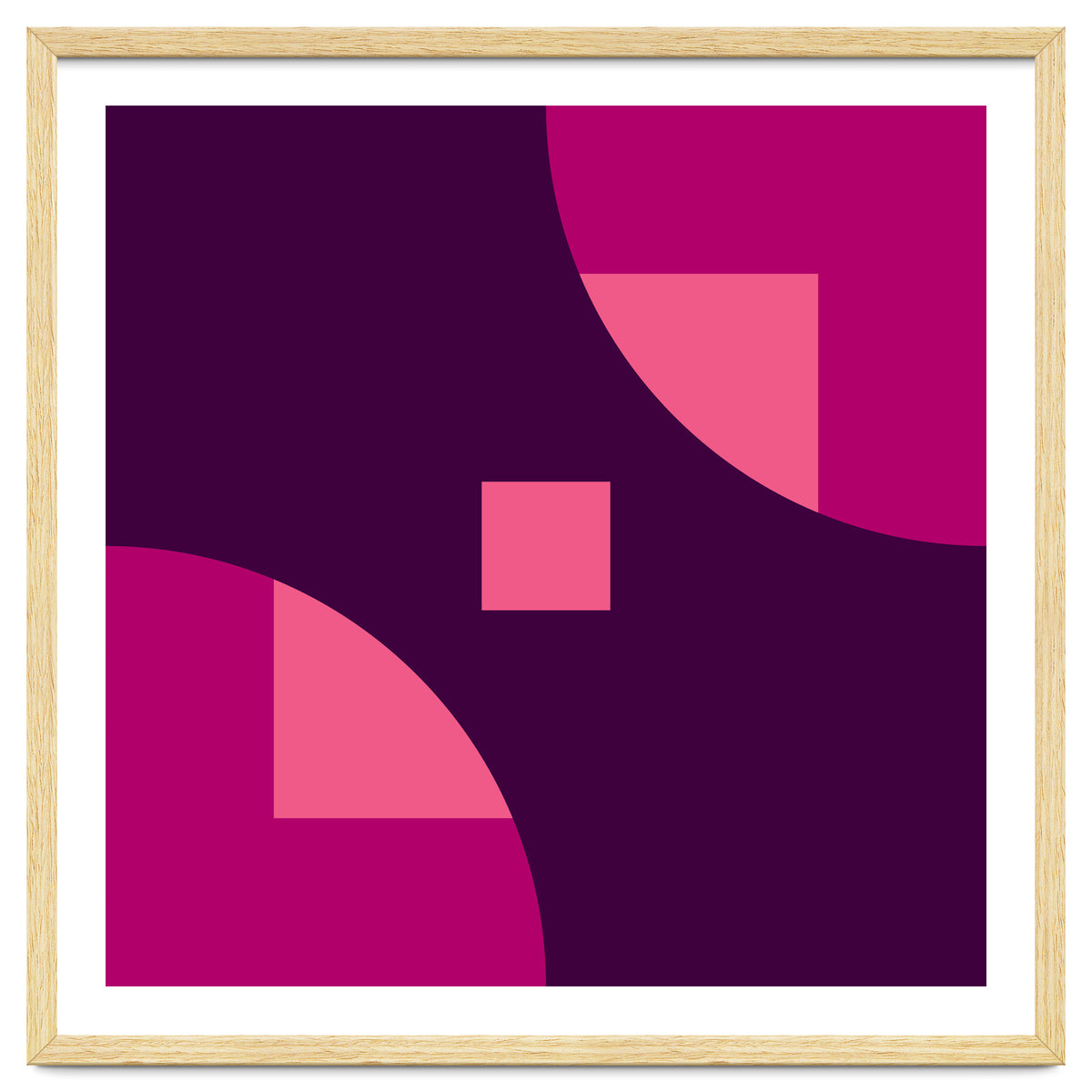 Geometric Shapes No. 1 - purple & pink squares