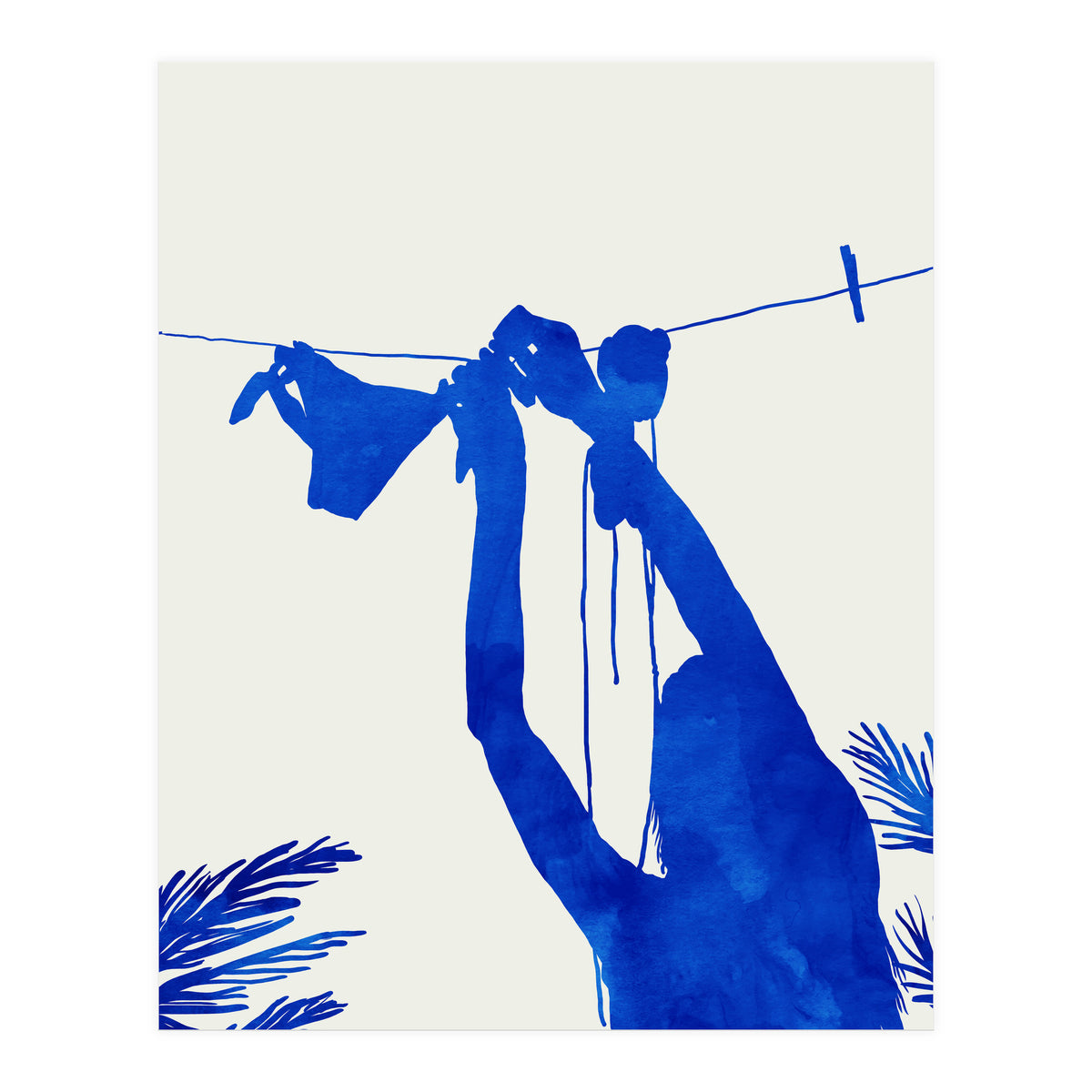 Blue Nude Vacay Matisse (Print Only)