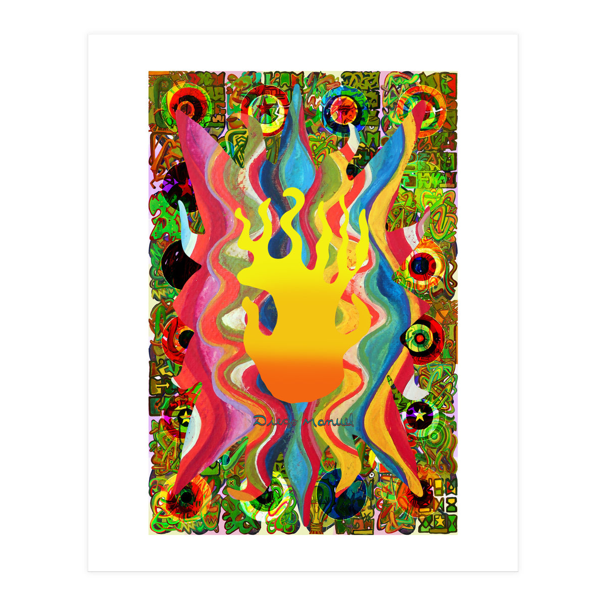 Fuego Y Graffiti 9 (Print Only)