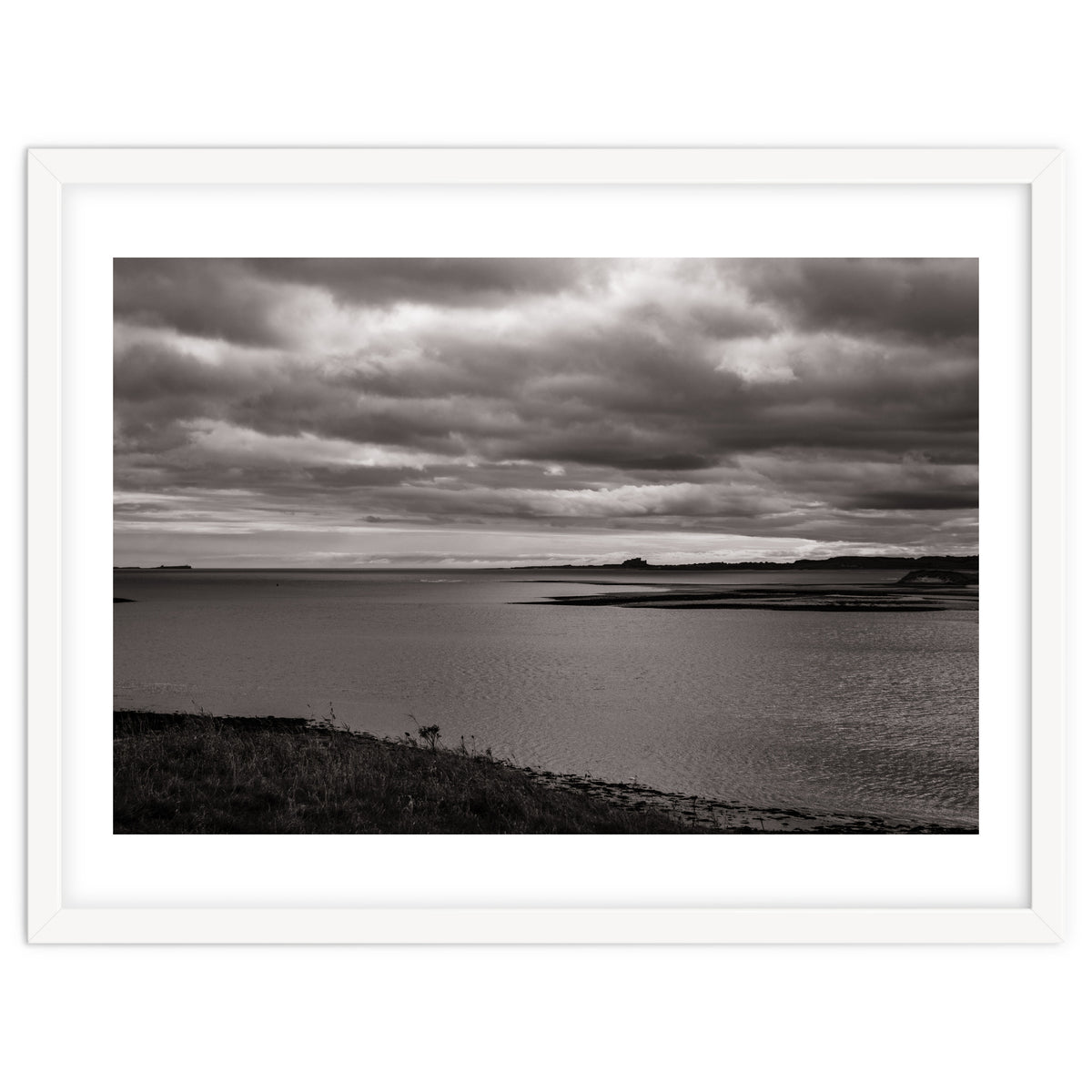 Bamburgh Castle from Holy Island