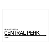 TO CENTRAL PERK (Print Only)
