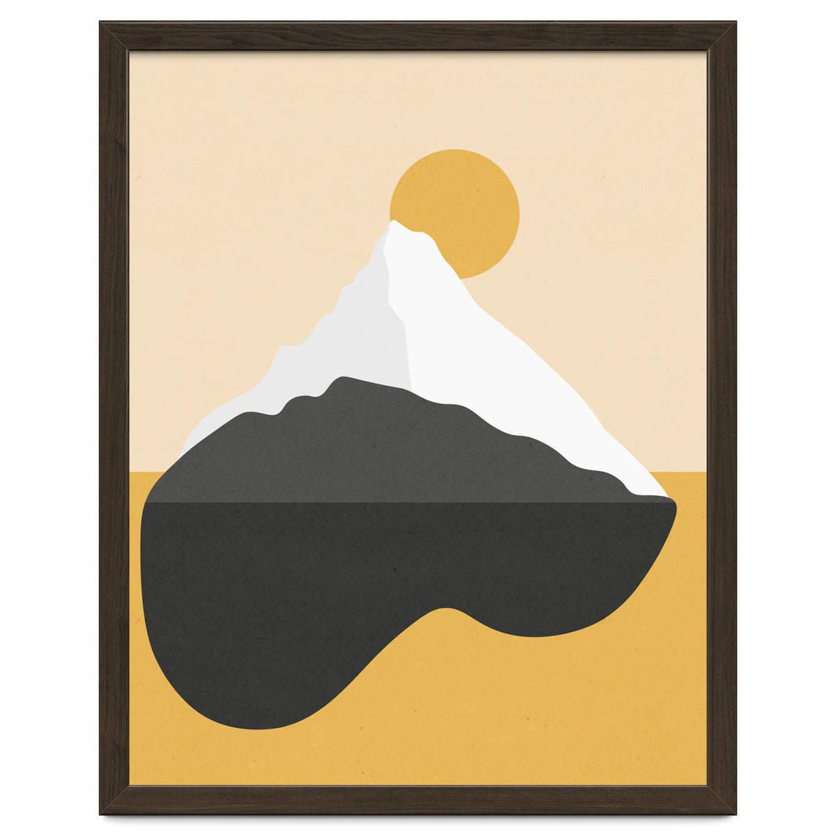 Abstract Mountain - Golden Desert