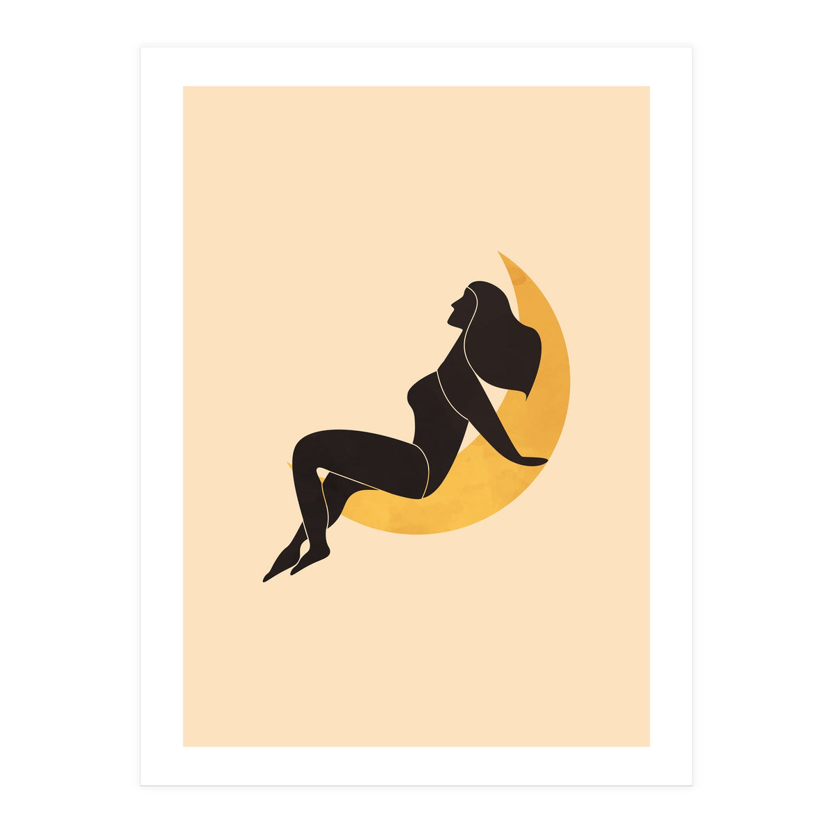 Woman and The Moon (Print Only)