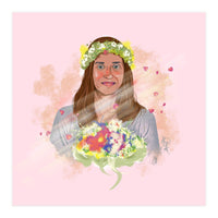 Girl In Wreath 3 (Print Only)