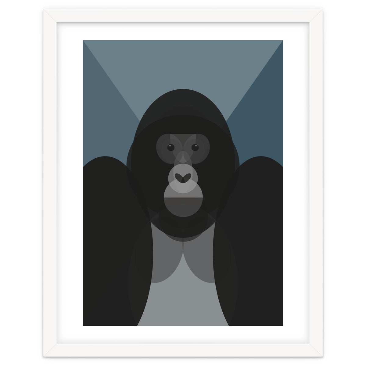 Mid Century Geometric Gorilla