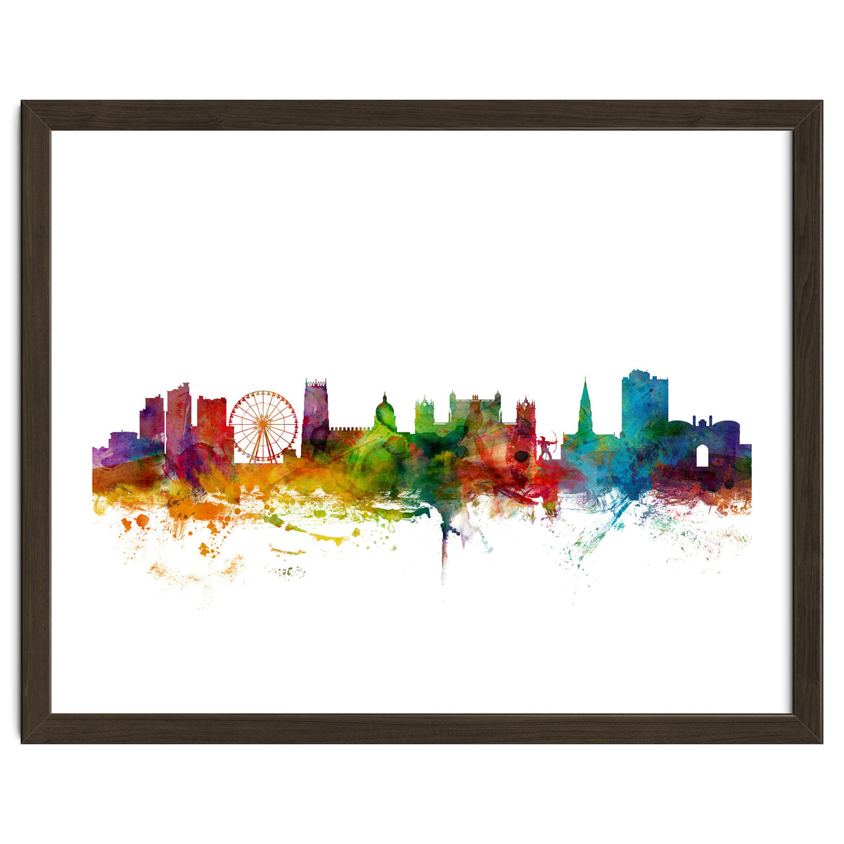 Nottingham England Skyline