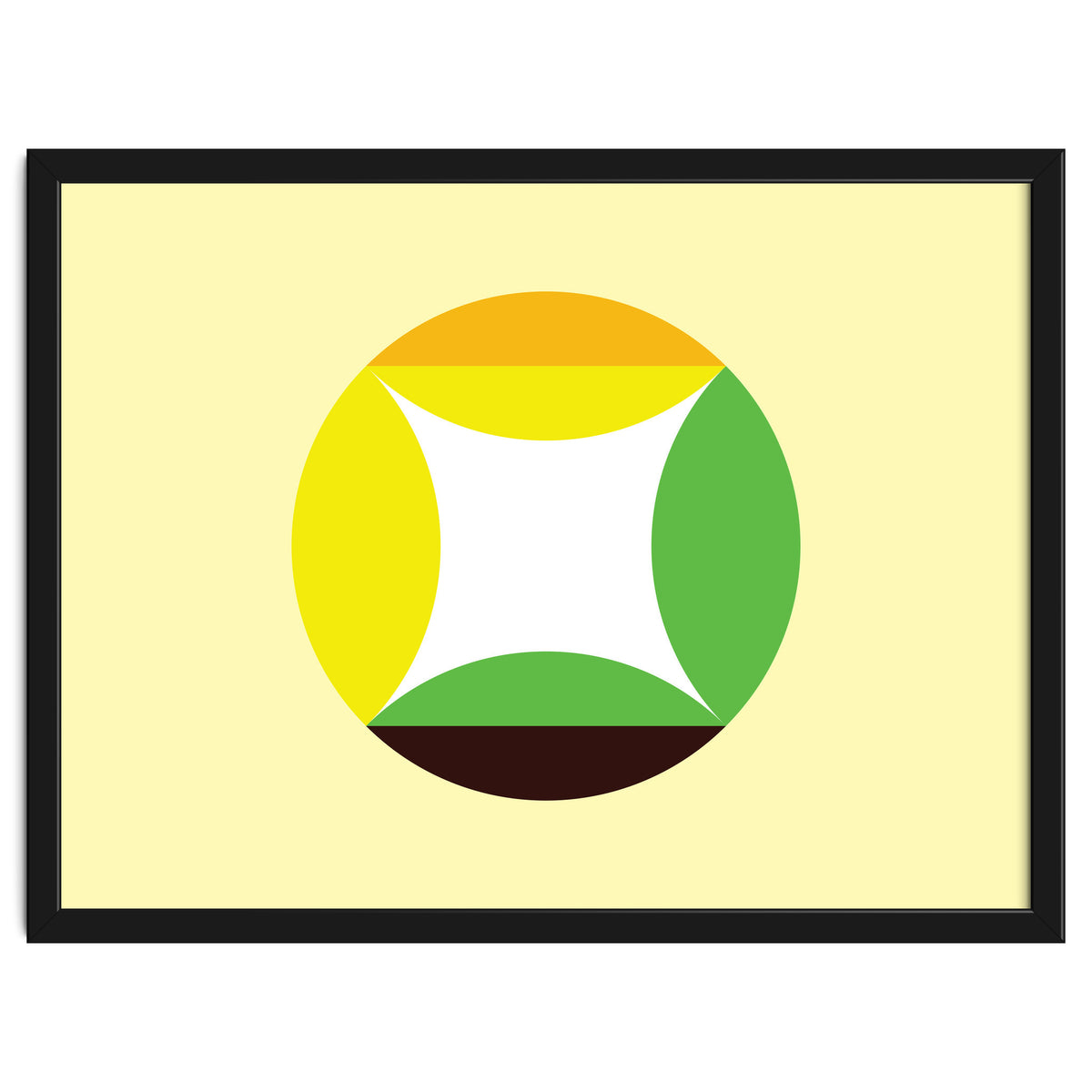 Geometric Shapes No. 21 - yellow, green & orange