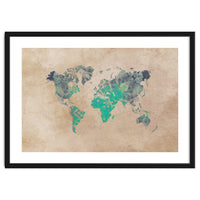 world map green