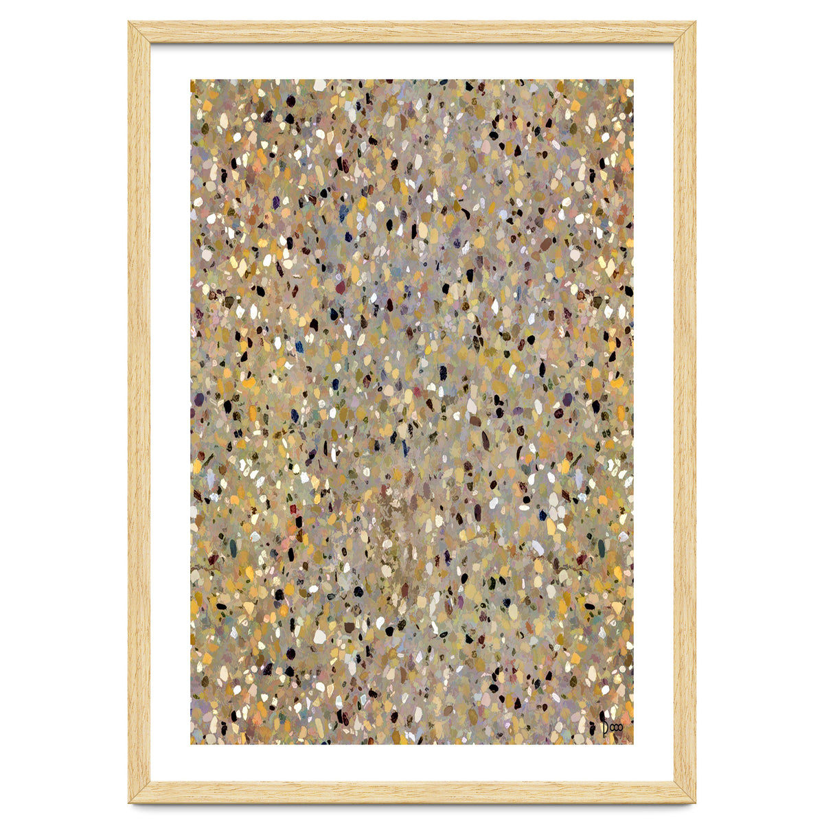 Golden Brown Terrazzo