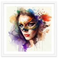 Watercolor Carnival Woman #11