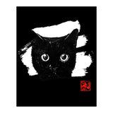 cat face in white (Print Only) thumbnail