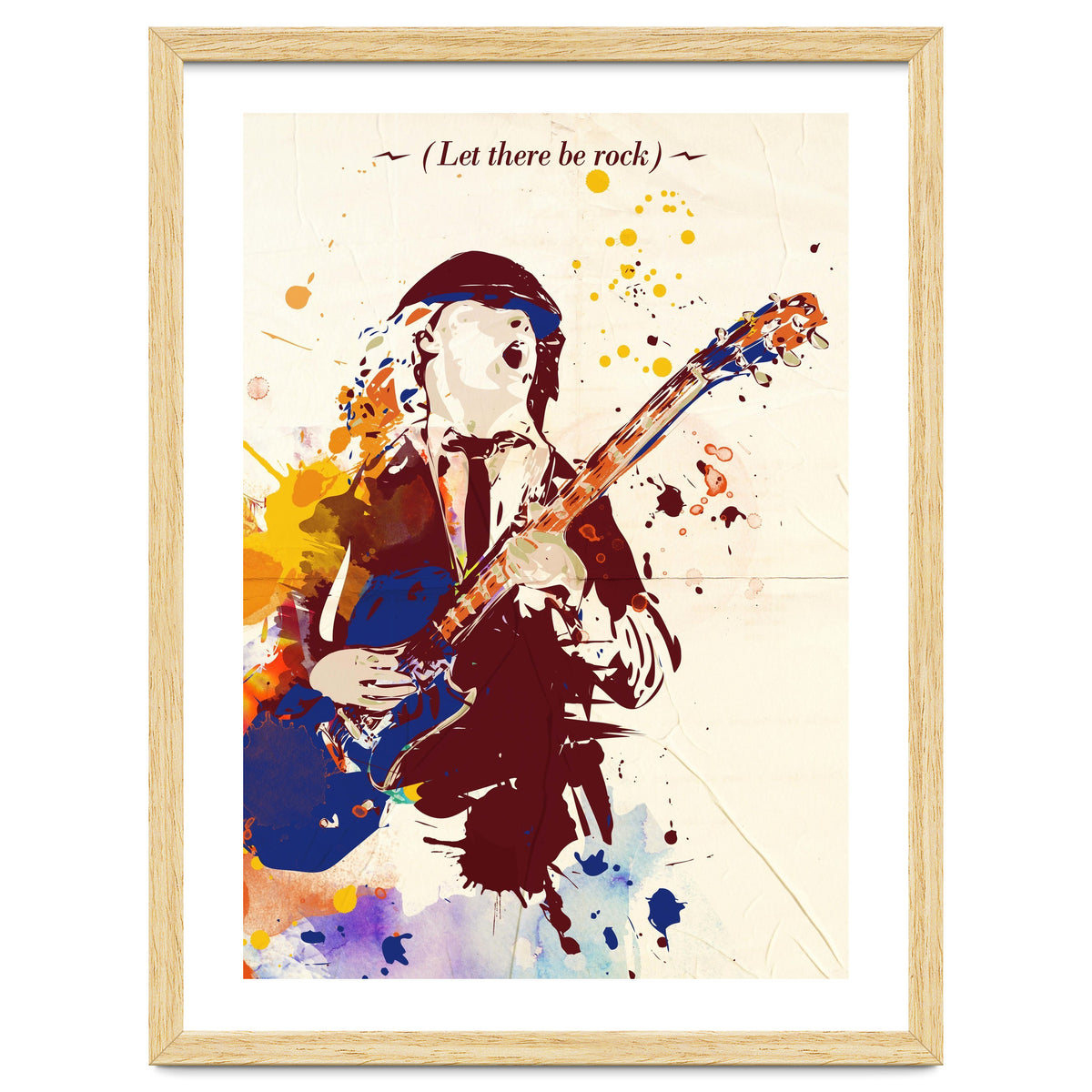 Angus Young pop art poster