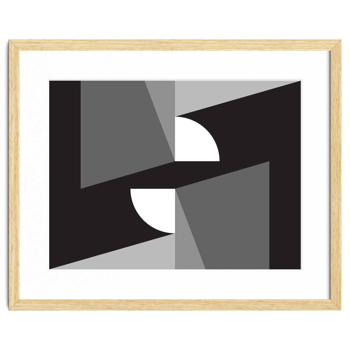 Geometric Shapes No. 11 - monochrome