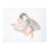 Cuddle with The Cat (Print Only) thumbnail