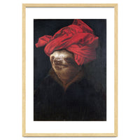 Sloth With Red Turban