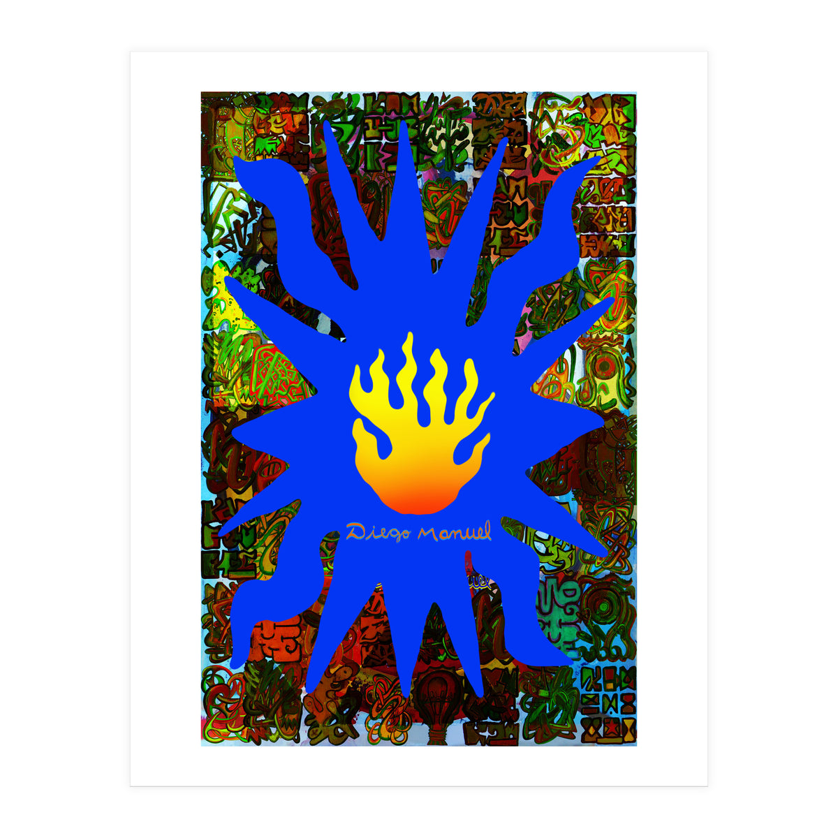 Fuego Y Graffiti 64 (Print Only)