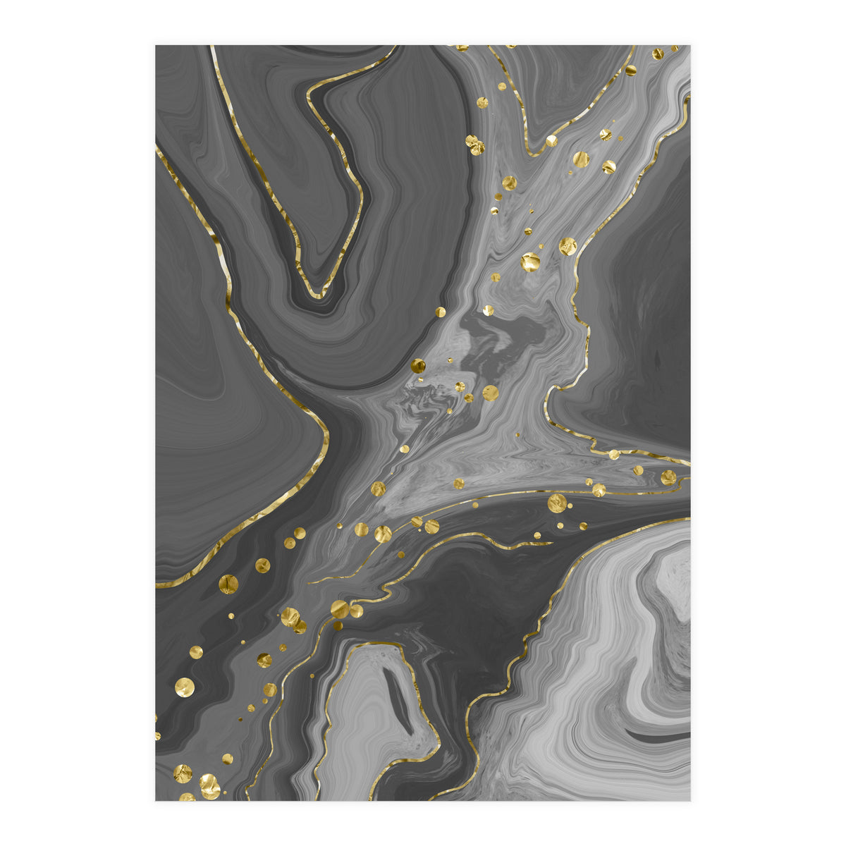 Liquid Marble No. 2 | black (Print Only)