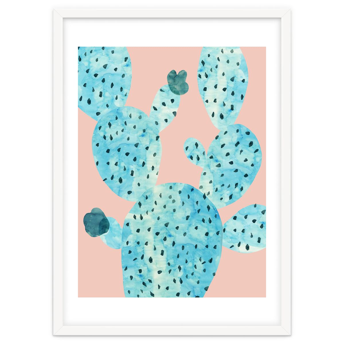 Watercolor of cacti III