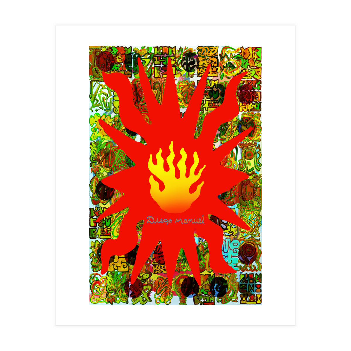 Fuego Y Graffiti 58 (Print Only)