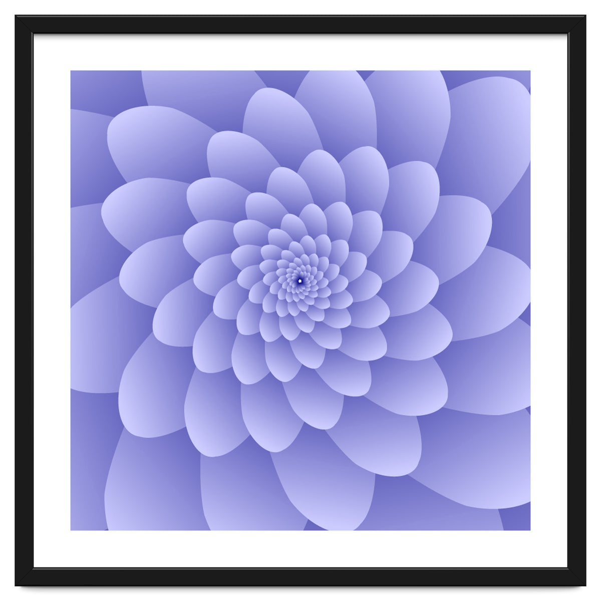 3 D Modern Purple Floral