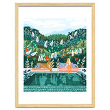 Chilling by the pool with my leopard Tropical Jungle Nature Wildlife Bohemian Morocco Travel thumbnail