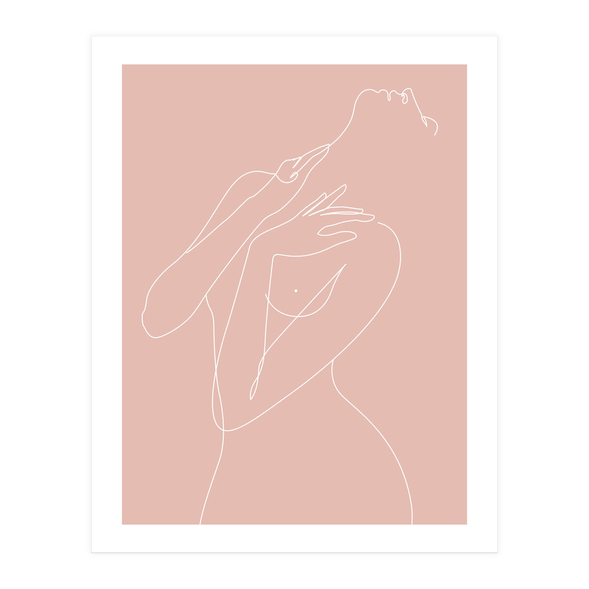 wake woman line-pink (Print Only)