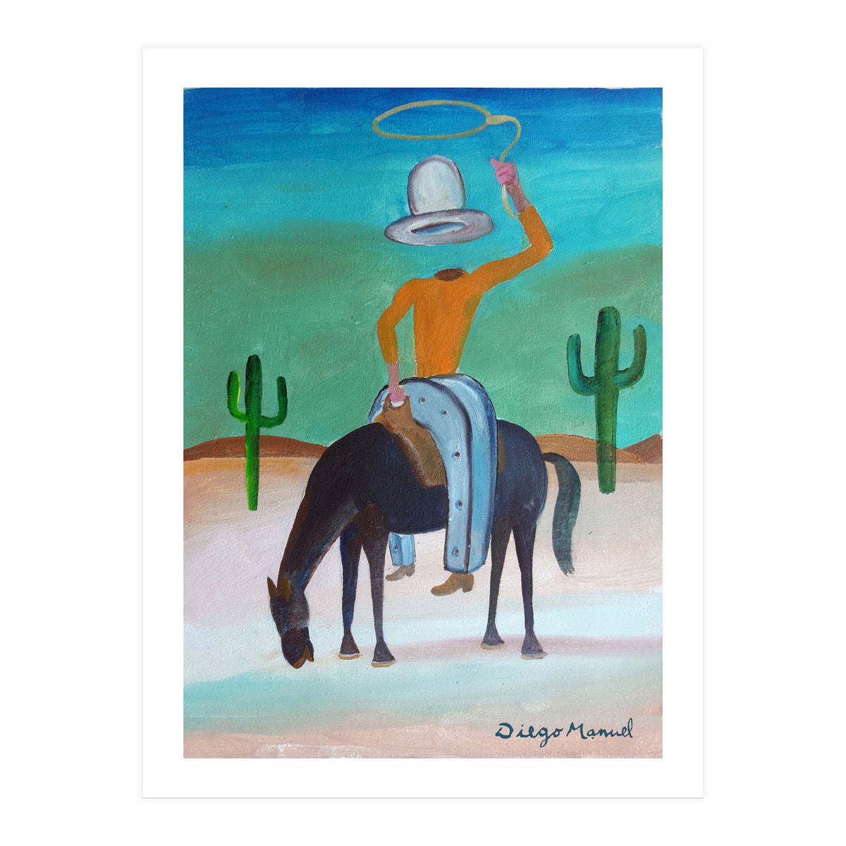Johnny Herradura A Caballo 2 (Print Only)