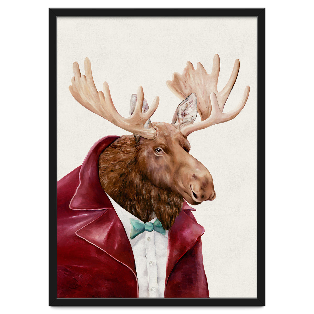 Moose In Maroon