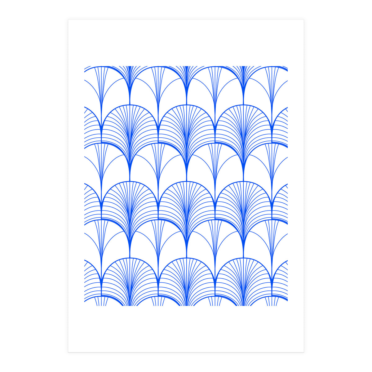 Art Deco Blue (Print Only)