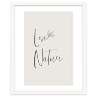 Love nature - minimalist